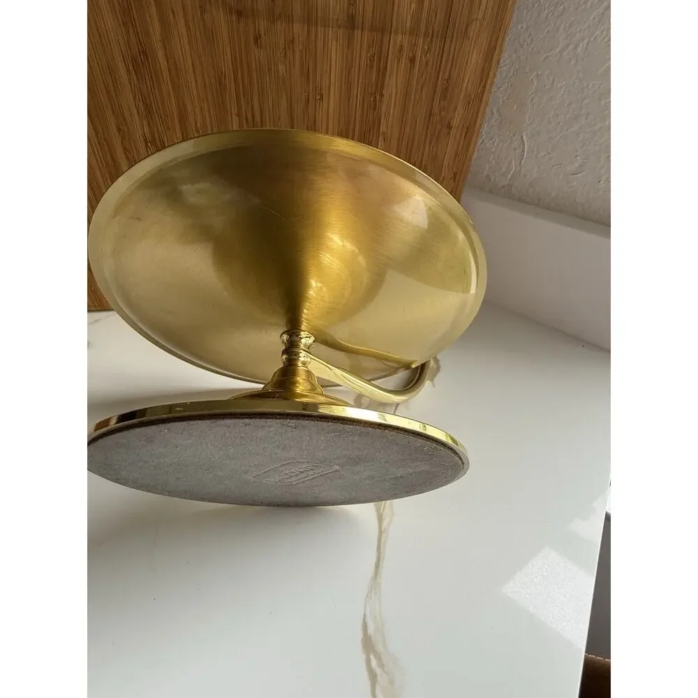 Baldwin Large Brass Taper Candle Stick Holder With Spiral Finger Loop 9